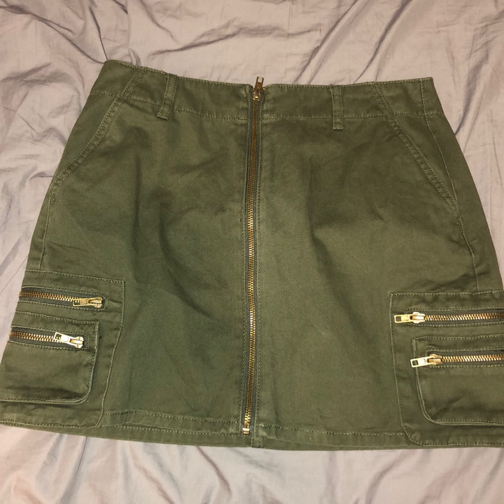 Forever 21 Green denim skirt